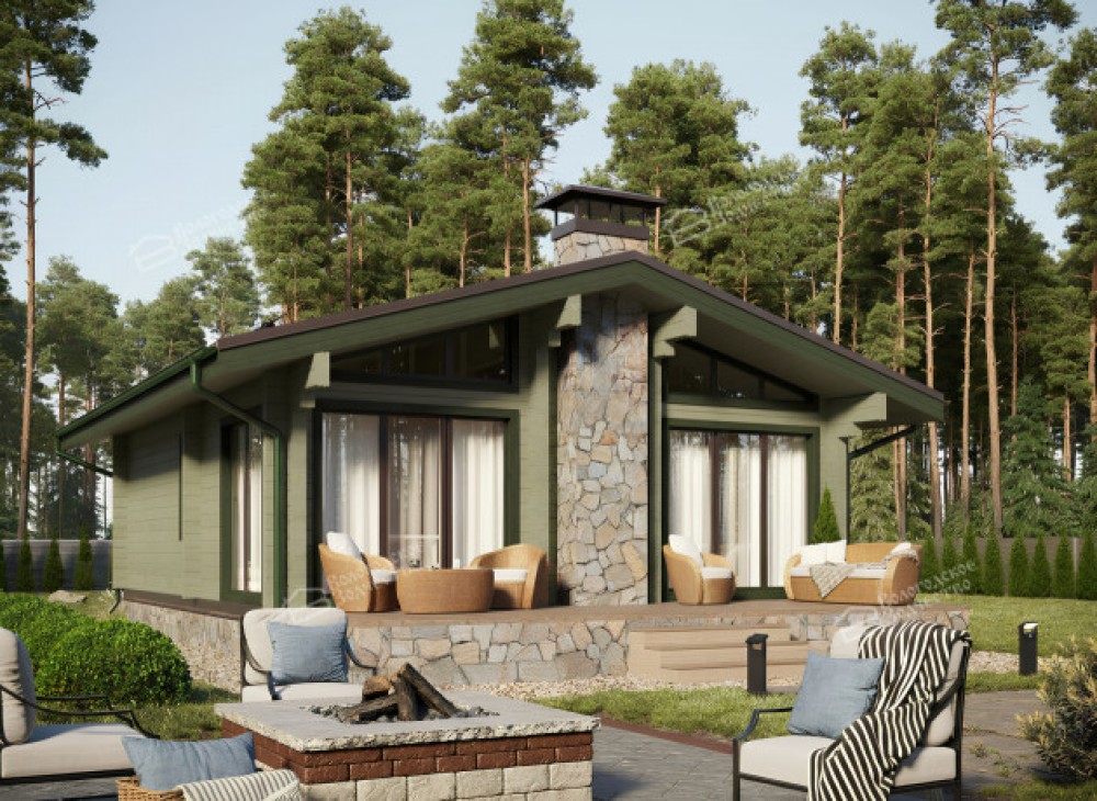 Дом из клееного бруса VZ-329